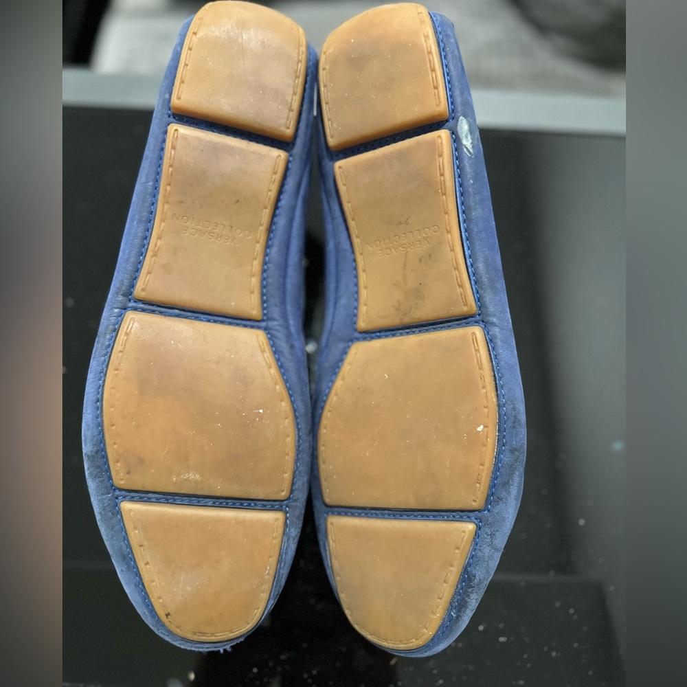 Versace Driving Shoes in Suede Blue - Men’s (US 9) - Picture 9 of 12